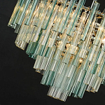 Дизайнерская люстра AQUA Blue Lagoon бирюзовое стекло несколько ярусов варинант исполнения - 2 | Loft Concept в Рязани