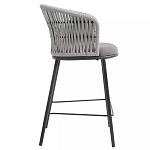 Стул барный с декоративным плетением на спинке и подлокотниках Chair Weave варинант исполнения - 1 | Loft Concept в Рязани