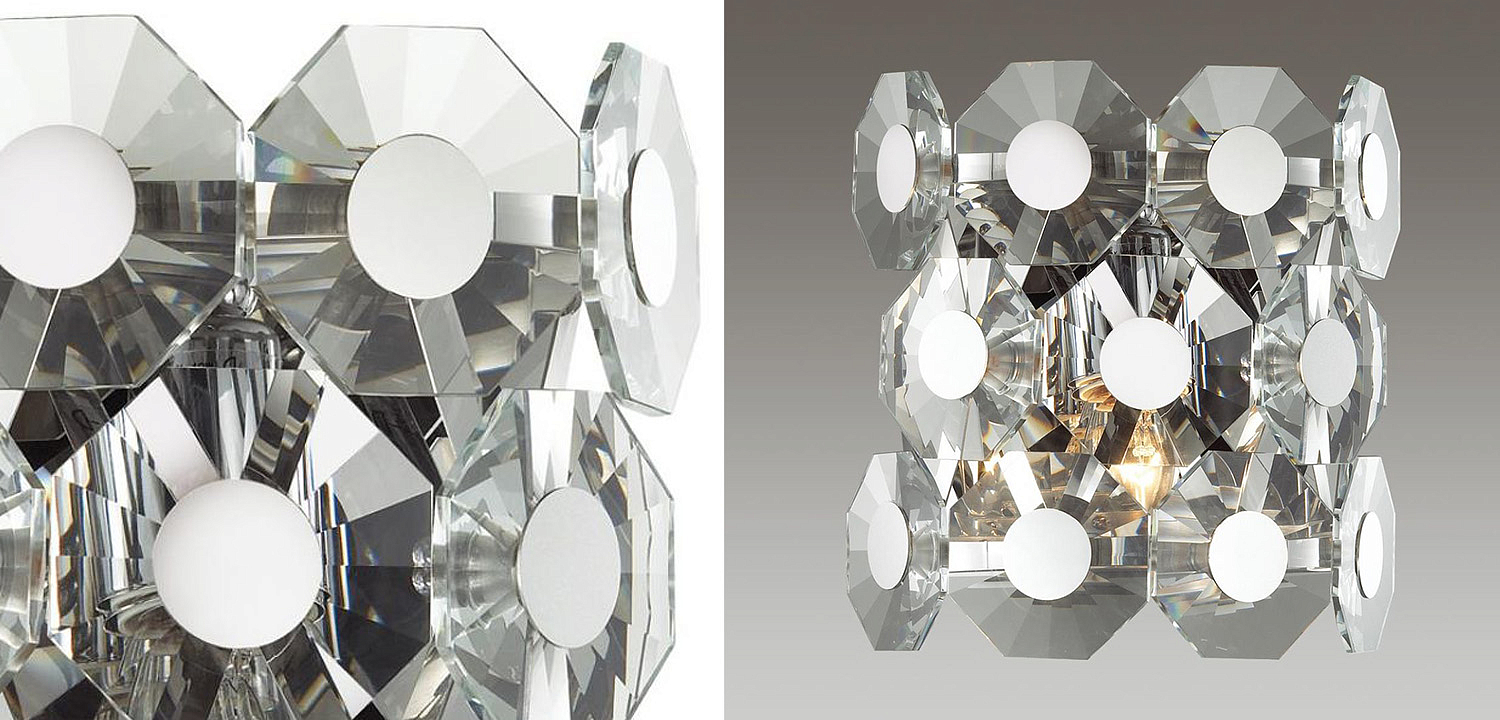 Бра Crystal Octagons Chrome Бра Crystal Octagons Chrome - Loft-Concept в Рязани
