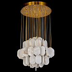 Люстра с овальными подвесками из натурального камня Spatial Composition варинант исполнения - 3 | Loft Concept в Рязани