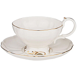 Чайный набор  белого цвета из фарфора на 6 персон 12 предметов Shine Porcelain варинант исполнения - 1 | Loft Concept в Рязани