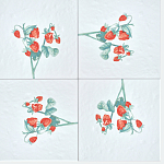 Плитка с узором Земляника варинант исполнения - 1 | Loft Concept в Рязани