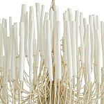 Люстра белая с несколькими ярусами деревянных палочек Bright Wooden Chandelier варинант исполнения - 9 | Loft Concept в Рязани