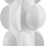 Настольная лампа белая с тканевым абажуром в форме цилиндра Morphing варинант исполнения - 1 | Loft Concept в Рязани