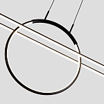Светодиодная люстра Black LED Circle and Oval Lamp варинант исполнения - 6 | Loft Concept в Рязани