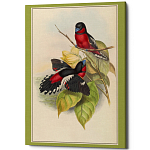 Постер на холсте с изображением птиц Blooming Birds Poster варинант исполнения - 4 | Loft Concept в Рязани