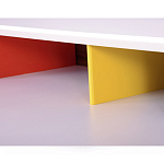 Письменный стол с 2-мя чёрными выдвижными ящиками и нишей с цветными разделителями Ballan варинант исполнения - 4 | Loft Concept в Рязани