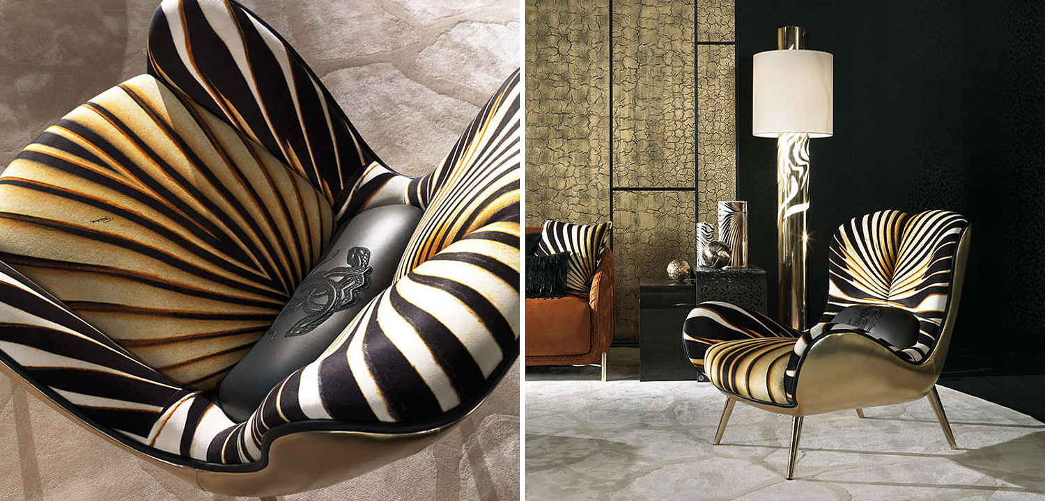 Дизайнерское Кресло Tifnit Armchairs стиль Roberto Cavalli II Дизайнерское Кресло Tifnit Armchairs стиль Roberto Cavalli II - Loft-Concept в Рязани