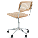 Офисный стул из ротанга на колёсах June Rattan Wicker Chair варинант исполнения - 3 | Loft Concept в Рязани