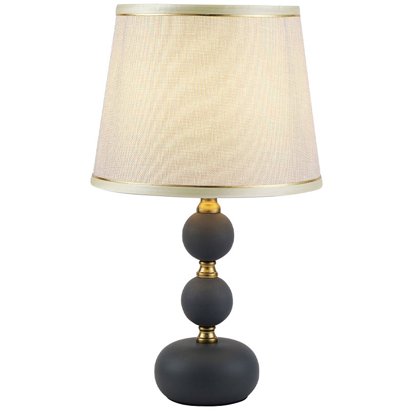 Настольная лампа с абажуром Altera Lampshade White Black Gold Table Lamp Золотой Молочный Черный Настольная лампа с абажуром Altera Lampshade White Black Gold Table Lamp Золотой Молочный Черный в Рязани | Loft Concept