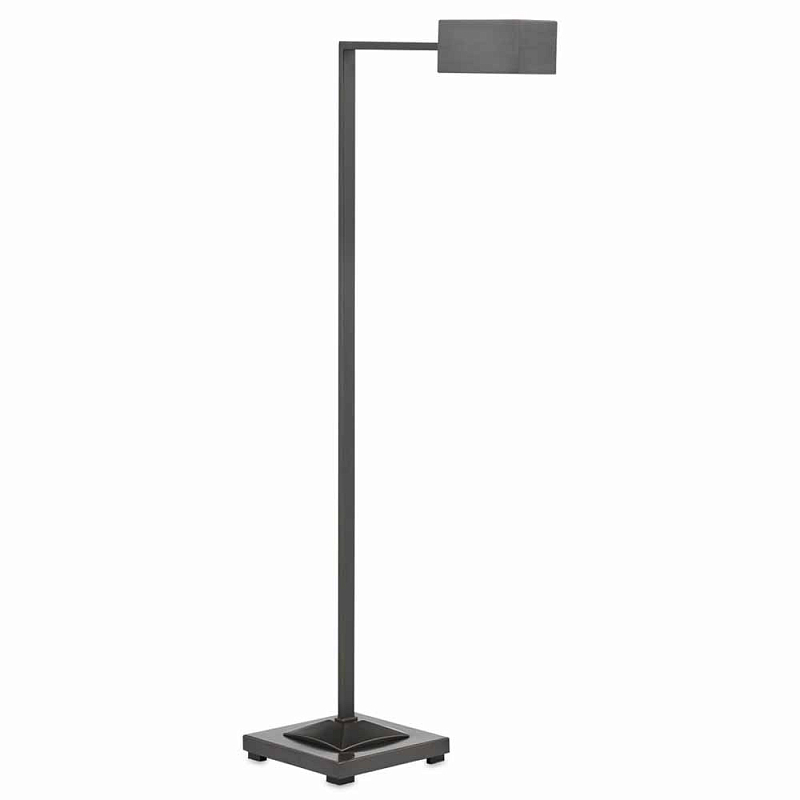 Торшер с прямоугольным абажуром Favorite Floor lamp Никель Латунь Темная бронза Торшер с прямоугольным абажуром Favorite Floor lamp Никель Латунь Темная бронза в Рязани | Loft Concept