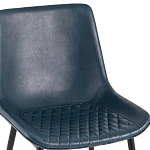 Стул с обивкой из экокожи темно-синего цвета RHOMBUSES UPHOLSTERY варинант исполнения - 6 | Loft Concept в Рязани