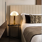 Настольная лампа c абажуром в форме купола из натурального камня  Heavenly Harmony варинант исполнения - 5 | Loft Concept в Рязани