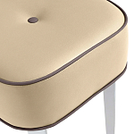 Квадратный мягкий пуф на белых ножках Winton Pouf Square варинант исполнения - 20 | Loft Concept в Рязани