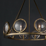 Люстра круглая с прозрачными рельефными плафонами Crystal Prism варинант исполнения - 4 | Loft Concept в Рязани