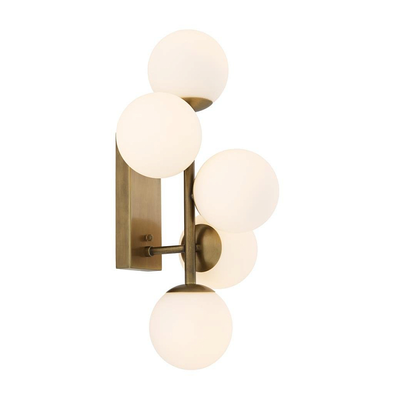 Бра Eichholtz Wall Lamp Libris Латунь Белый Бра Eichholtz Wall Lamp Libris Латунь Белый в Рязани | Loft Concept
