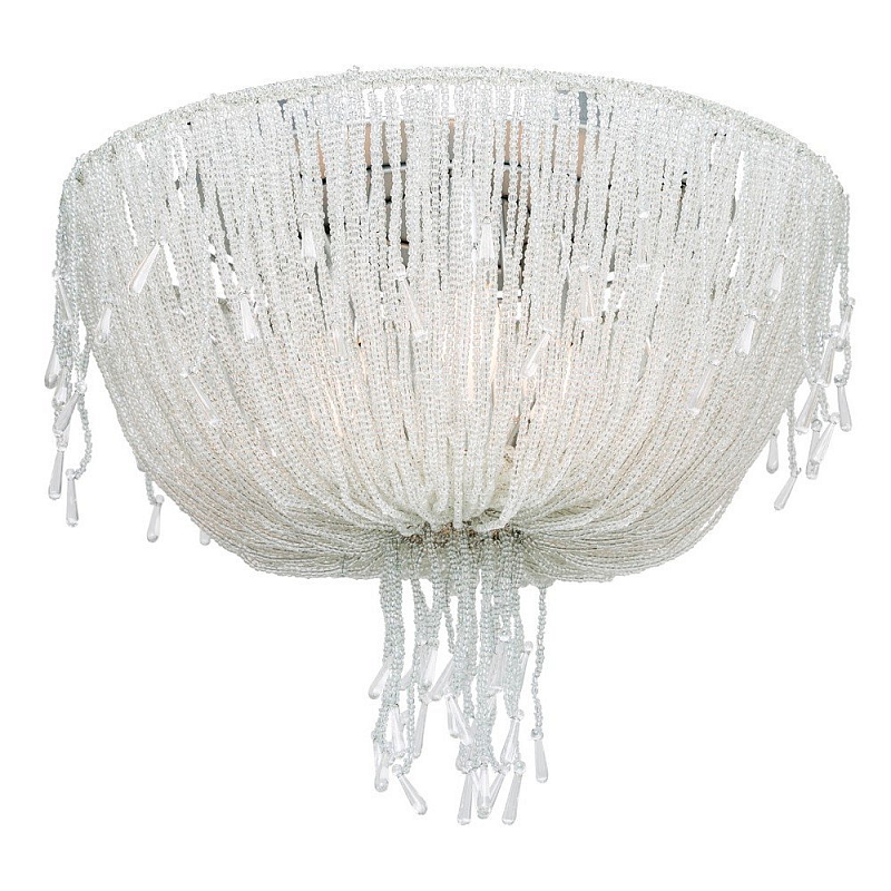 Люстра RH 1930S FRENCH CRYSTAL BEADED Seling Light Белый Прозрачное Стекло Люстра RH 1930S FRENCH CRYSTAL BEADED Seling Light Белый Прозрачное Стекло в Рязани | Loft Concept