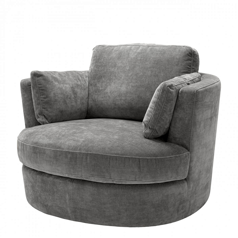 Кресло Eichholtz Chair Clarissa Grey Серый Кресло Eichholtz Chair Clarissa Grey Серый в Рязани | Loft Concept