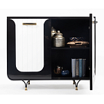 Черно-белый распашной комод Accordo варинант исполнения - 3 | Loft Concept в Рязани