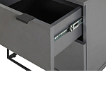 Тумба прикроватная цвета графит с ящиками Strict Lines варинант исполнения - 5 | Loft Concept в Рязани