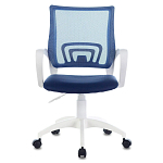 Офисное кресло с основанием из белого пластика Desk chairs Blue варинант исполнения - 4 | Loft Concept в Рязани