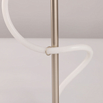 Настольная лампа белым изогнутым плафоном на круглой подставке Luke Lampco Tracer Lamp варинант исполнения - 10 | Loft Concept в Рязани