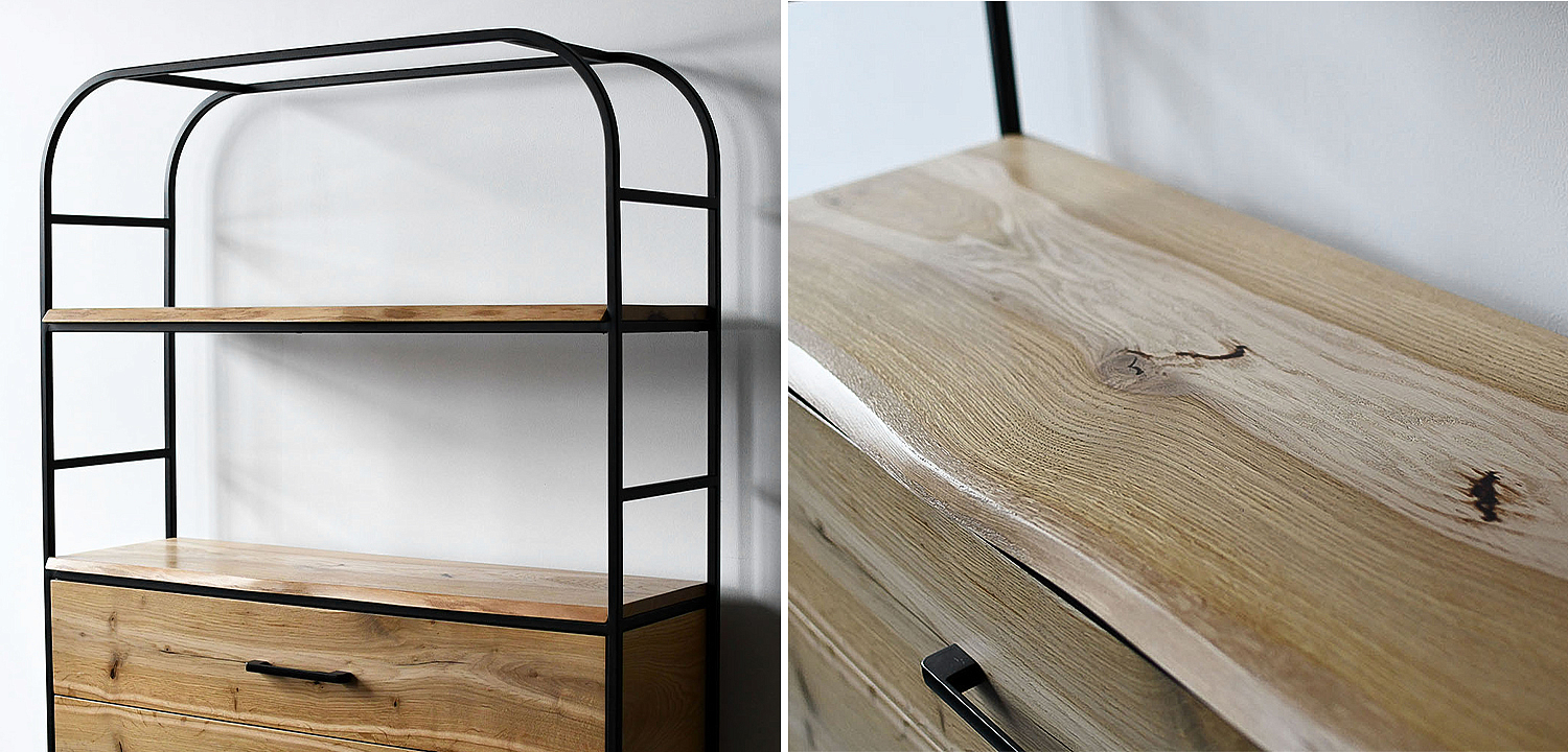Стеллаж Glenn Industrial Metal Rust Two Drawers Rack Стеллаж Glenn Industrial Metal Rust Two Drawers Rack - Loft-Concept в Рязани