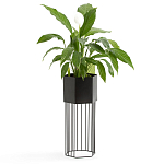 Кашпо Elevated Planters Сlive 59 черное  варинант исполнения - 3 | Loft Concept в Рязани