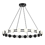 Люстра кольцевая с круглыми светодиодными источниками света Maxine Light варинант исполнения - 1 | Loft Concept в Рязани