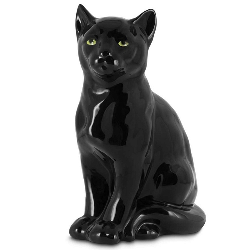 Статуэтка Cat Bisc. Черный Розовый Зеленый Статуэтка Cat Bisc. Черный Розовый Зеленый в Рязани | Loft Concept