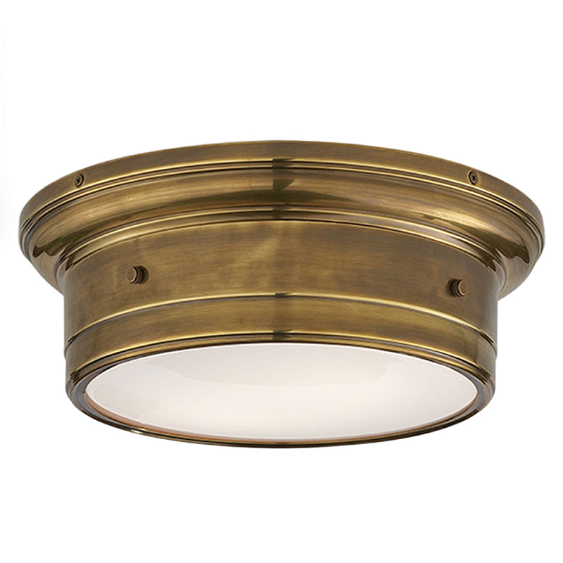 Потолочный светильник круглый цвета состаренная латунь Modern Simple Ceiling Light Латунь Белый Потолочный светильник круглый цвета состаренная латунь Modern Simple Ceiling Light Латунь Белый в Рязани | Loft Concept