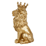 Статуэтка лев с детализированной гривой и изящной короной Lion Crown  варинант исполнения - 2 | Loft Concept в Рязани