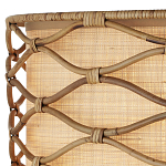 Подвесной светильник  из кованого железа и абажуром из ротанга Wicker Furniture варинант исполнения - 1 | Loft Concept в Рязани