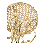 Столик приставной золотистый с орнаментом на столешнице Tanzania варинант исполнения - 3 | Loft Concept в Рязани