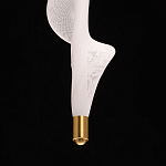 Люстра с белым скрученным плафоном Golden Swirl варинант исполнения - 8 | Loft Concept в Рязани