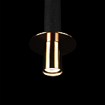 Подвесной светильник с узким цилиндрическим плафоном и золотым металлическим декором Concrete Pipe варинант исполнения - 7 | Loft Concept в Рязани