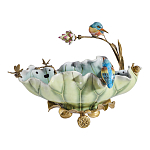 Чаша в виде листка лотоса с птицами Eden Garden варинант исполнения - 3 | Loft Concept в Рязани