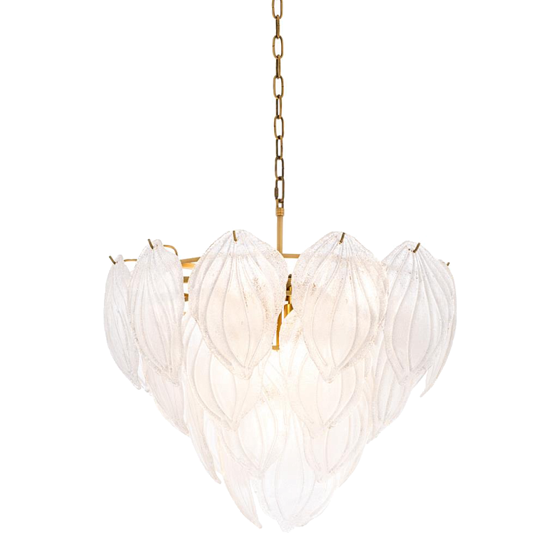 Люстра Chandelier Novida Латунь Античная полированная Прозрачный Люстра Chandelier Novida Латунь Античная полированная Прозрачный в Рязани | Loft Concept