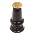 Подсвечник из натурального камня змеевик чёрного цвета Stone Candlestick варинант исполнения - 3 | Loft Concept в Рязани