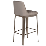 Стул барный светло-серый из экокожи Spectacular High Bar Stool варинант исполнения - 2 | Loft Concept в Рязани