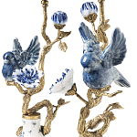 Подсвечник Candleholder Birds Atlanta Set 2 Pcs варинант исполнения - 3 | Loft Concept в Рязани