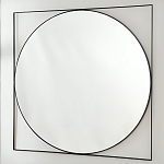 Зеркало в черной металлической раме Urban Style Mirror варинант исполнения - 2 | Loft Concept в Рязани