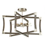 Подвесной светильник в форме фонаря серый Gray Eco Lantern варинант исполнения - 2 | Loft Concept в Рязани