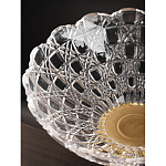 Чаша стеклянная прозрачная на бронзовой подставке с фигуркой девушки Eden Garden варинант исполнения - 7 | Loft Concept в Рязани