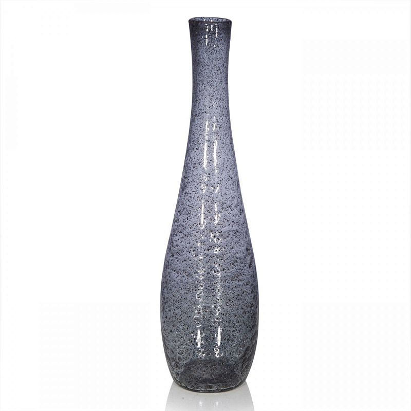 Ваза Glass Lava Tall Серый (Gray) Ваза Glass Lava Tall Серый (Gray) в Рязани | Loft Concept