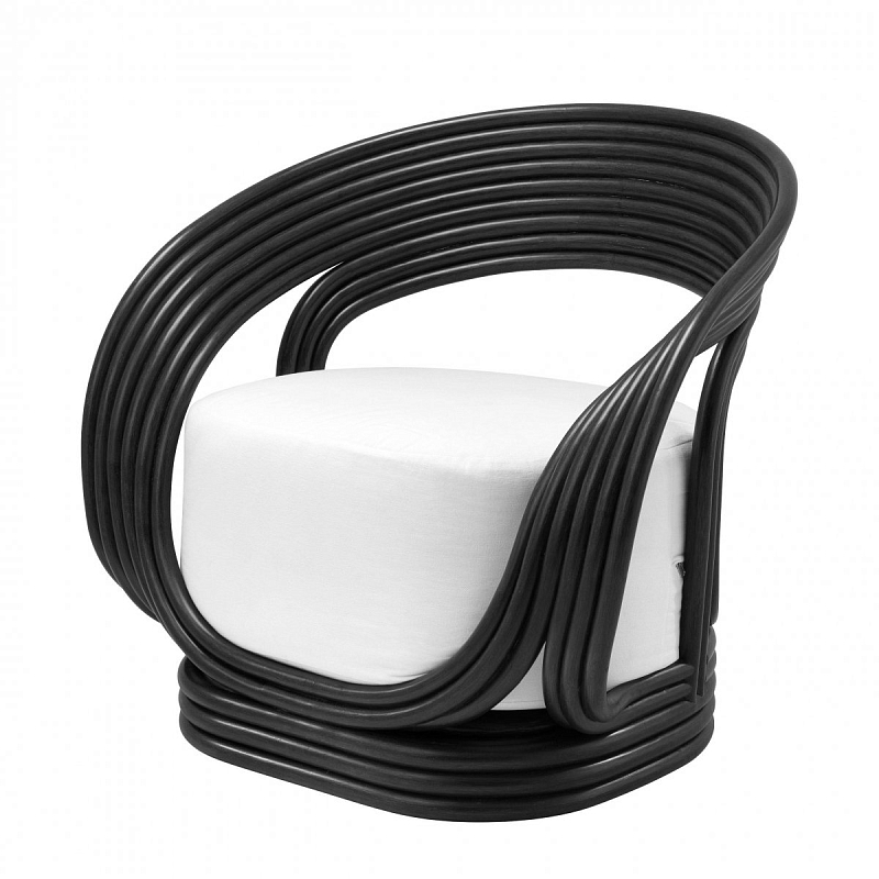 Кресло Eichholtz Chair Romeo Black Белый Черный Кресло Eichholtz Chair Romeo Black Белый Черный в Рязани | Loft Concept