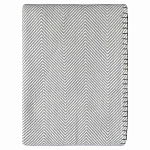 Плед из шерсти мериноса серого цвета 130×180 см Gray Waves варинант исполнения - 1 | Loft Concept в Рязани