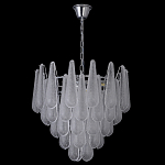 Люстра с подвесками из рифленного стекла в форме капель Textured Glass Chandelier варинант исполнения - 15 | Loft Concept в Рязани