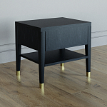 Прикроватная тумбочка с ящиком Elsa Dreams Black варинант исполнения - 4 | Loft Concept в Рязани