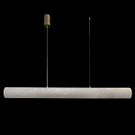 Подвесной светильник линейный цилиндрической формы из натурального алебастра Alabaster Geometry варинант исполнения - 2 | Loft Concept в Рязани